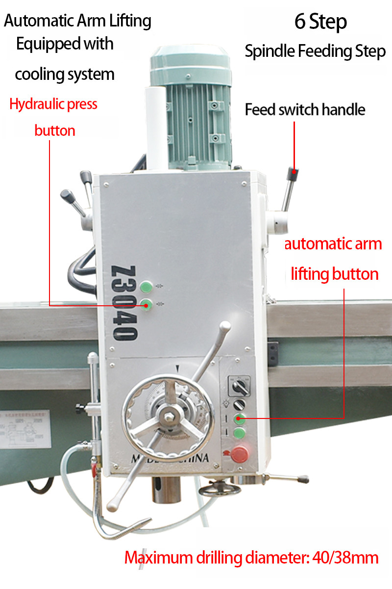 Z3040*10D Radial Drilling Machine Hydraulic locking Vertical Metal Radial Drill Machin