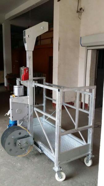 Single person gondola 250kg , electric hosit suspended platform , lifting cradle