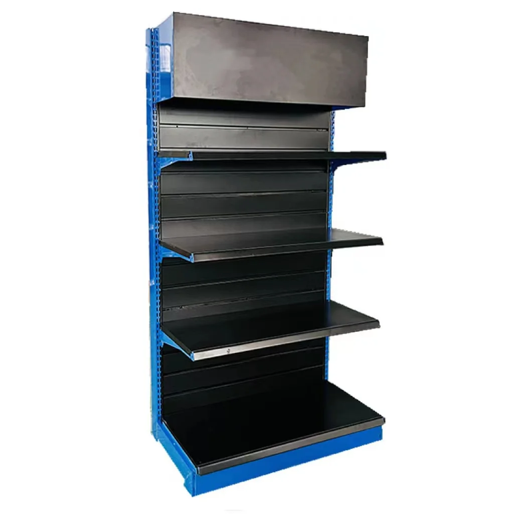 Factory customized color size metal heavy duty shelves wall shelves for cosmetics display gondola