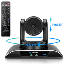 Remote Control 4K PTZ Video Conference Camera 5X Zoom 116 Degree Wide Angle
