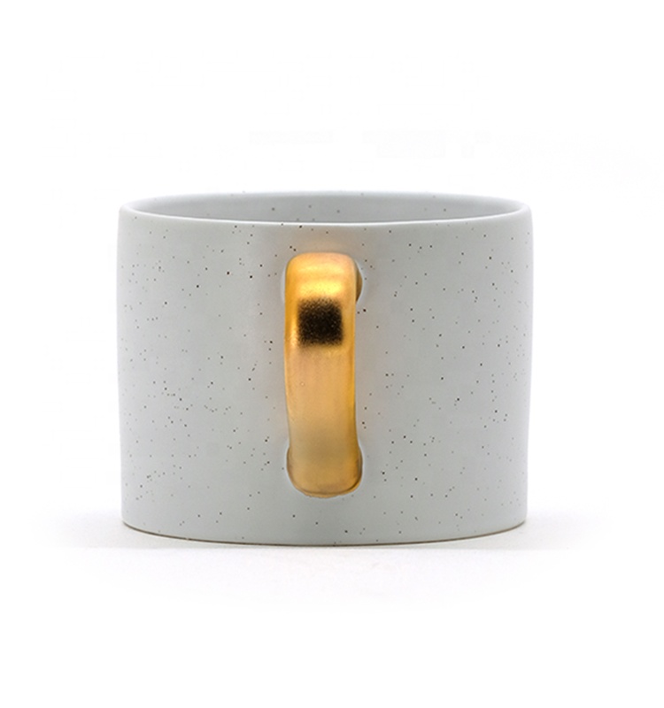 White Mug Gold Handle Crockery Mom Mug Ceramic Coffee Mug For Mothers Day Cup Make Tea