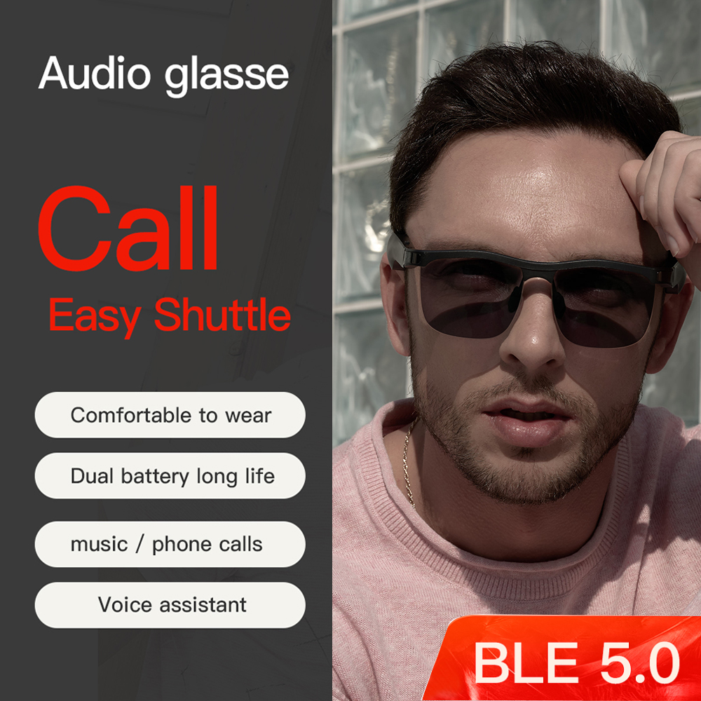 Blue Light Wireless Hands-free 5.0 Music Glasses 2020 by North IOS Android Phone Smart Slasses Music In stock