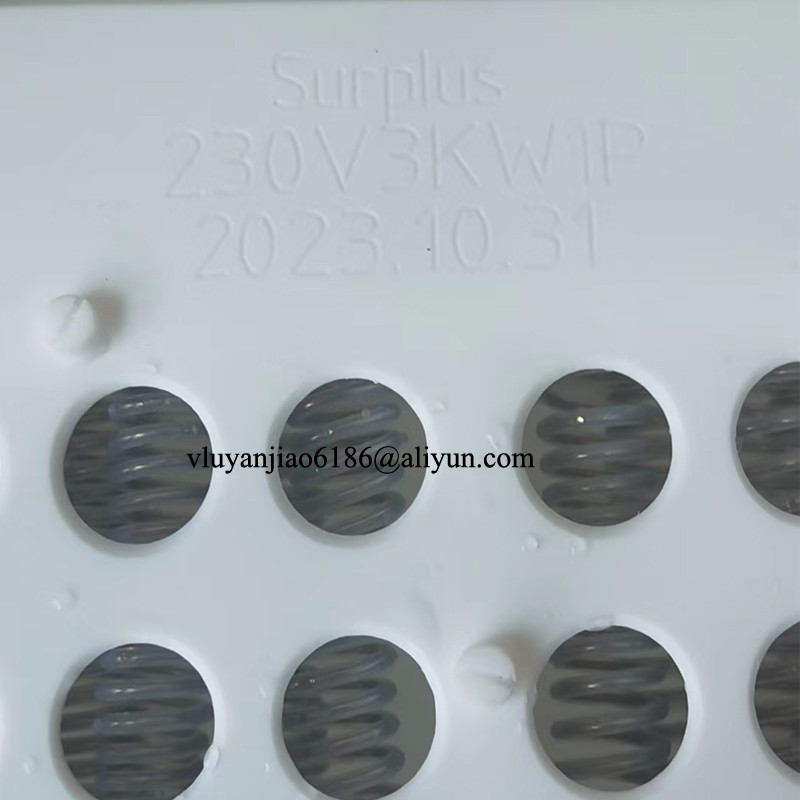 230V 1P 3KW 250x250x40mm PTFE Submersible Heater For Fabricating Semiconductors