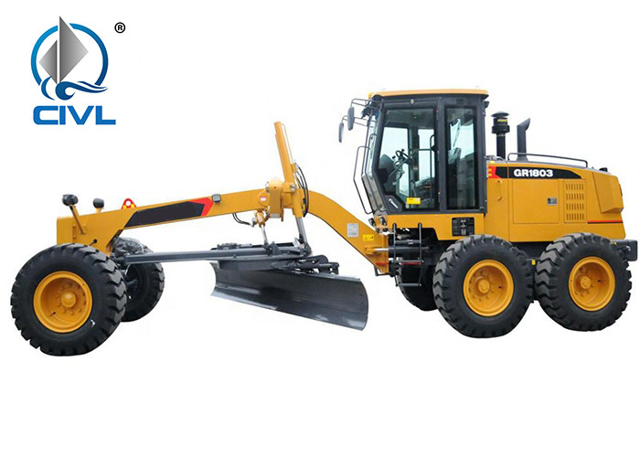 Gr180 XCMG Motor Grader , operating weight 15400kgs, Optional Cummins Engine And Zf Gear Box
