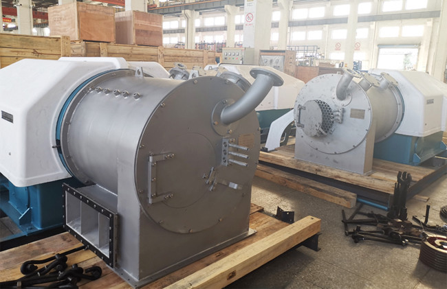Two Stage Pusher Perforated Basket Centrifuge For Potassium Chloride Separation