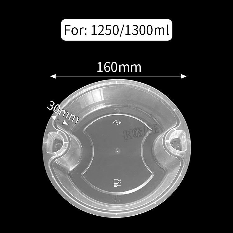 Plastic Restaurant Take Out Containers Leak Proof With Separate Insert Tray