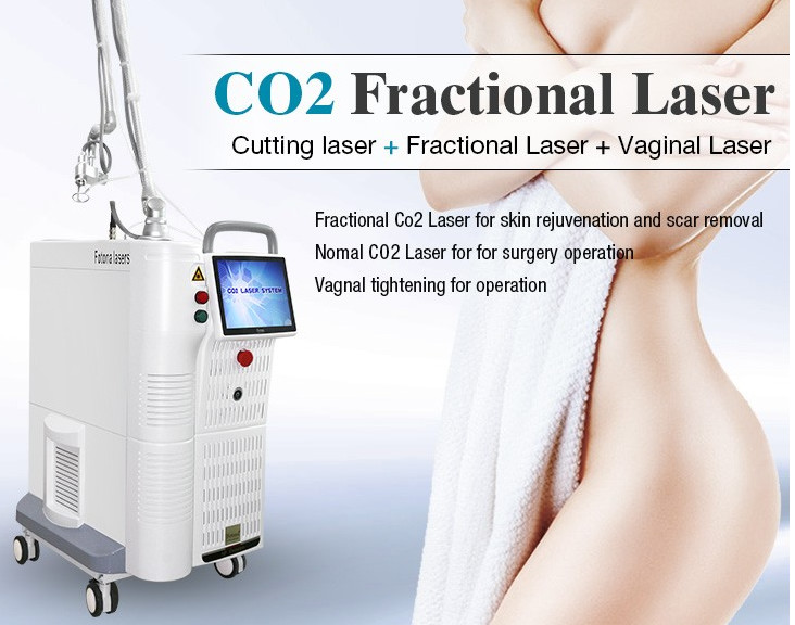Body Facial Co2 Fractional Laser Equipment , 10600nm Medical Beauty Equipment