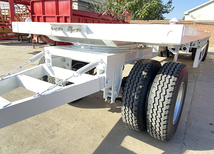 Factory Sale 3 Axle Low Bed Full Semi Trailer