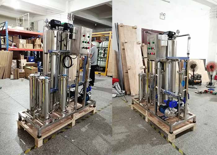 Water Treatment Accessories SS304 1000LPH Pretreatment Filter With Valve / Pump / Flow Meter