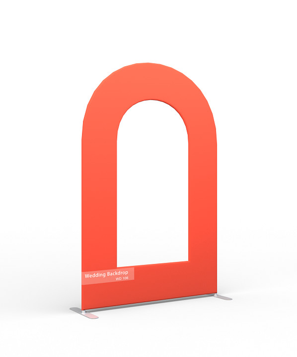 PVC Pink Personalized Wedding Backdrops Round Frame Arch Party Stage Background