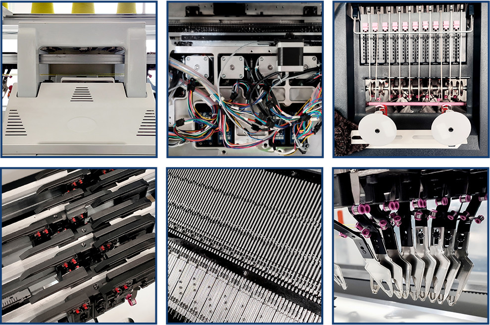 TWH Shoe Upper Knitting Machine , 88 Inch 14gg Auto Knitter Machine