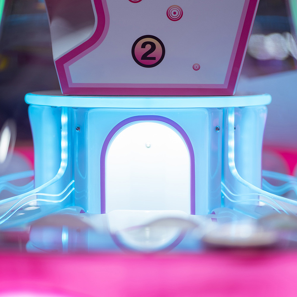 Blue Color Toy Capsule Vending Machine 4 Players For 100mm Size Capsule