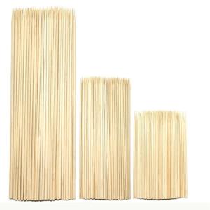  Lightweight Long Bamboo Skewers Portable Bamboo Barbeque Skewers Customizable Manufactures