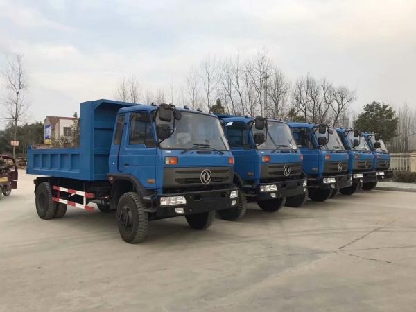 Used Truck Dump Blue Color Light Tipper Truck Dongfeng Brand 4×2 Drive Model