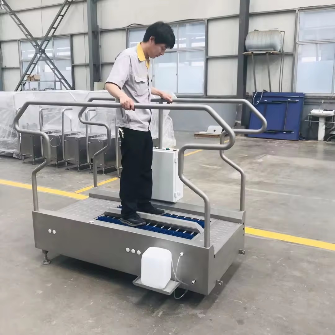 Boot and Shoe Cleaning Machine with Bristles Hygiene Automatic Boots Washer Scrubber for Industrial