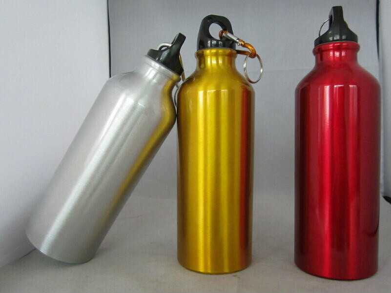750mL Water Bottles With Carabiner Portable Aluminum Water Bottle Leakproof Water Jug For Hiking Travel Outdoor Sports Gym Fitness