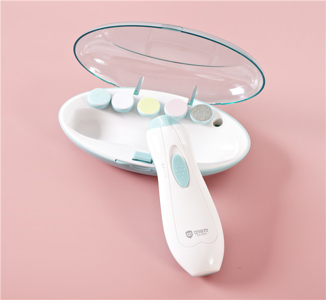 Electric Baby Nail Clipper Set / Electric Grinder Baby Nail Trimmer ABS Material