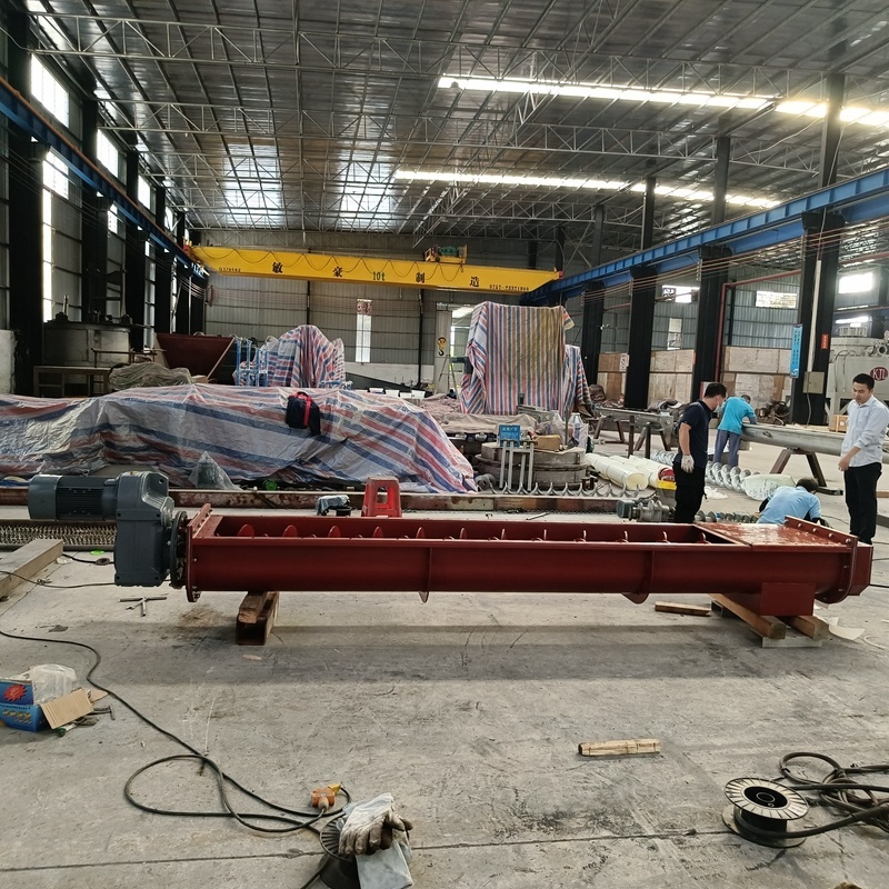 U-Shaped Carbon Steel Spiral Twisted Dragon Horizontal Screw Conveyor