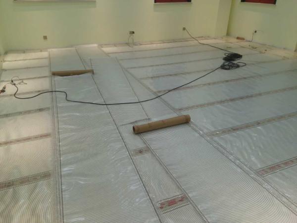 Graphene Carbon Floor Heating Film On The Wall / Carbon Film Underfloor Heating