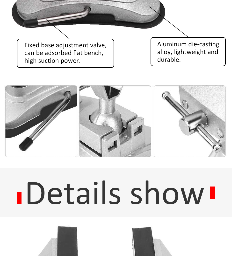 Vacuum Jewelry Accessories Tools Jewellers Bench Vice 360 Degree