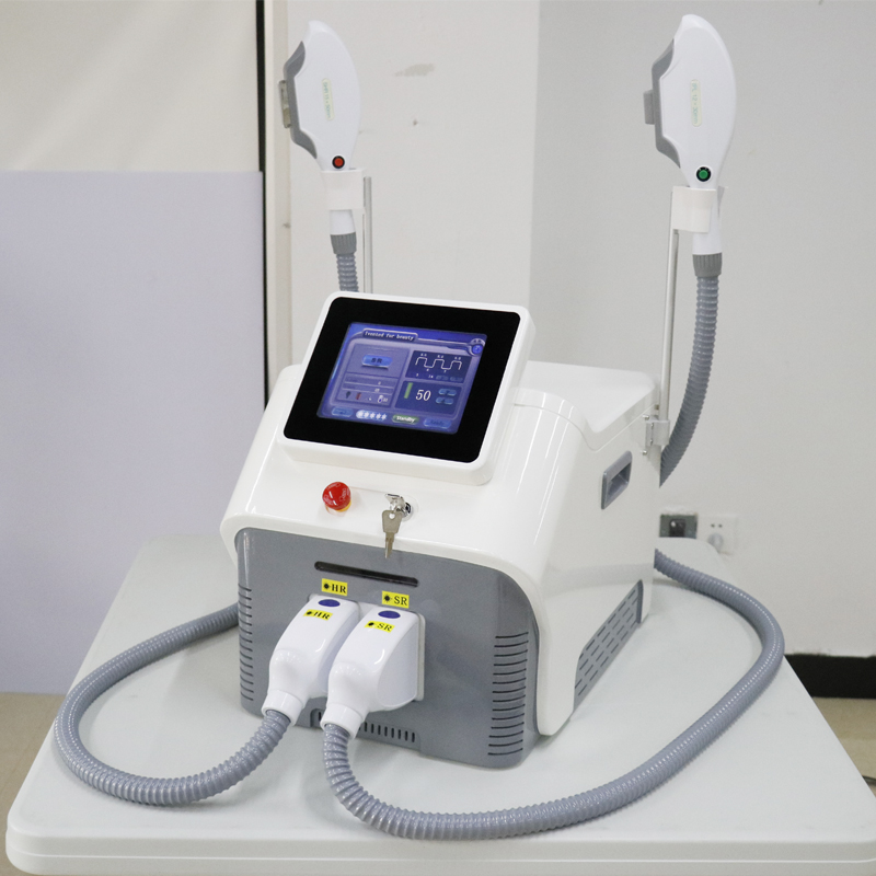 Dual Heads 7 Filters Ice Ipl Laser Hair Removal Machine Portable Hair Remover