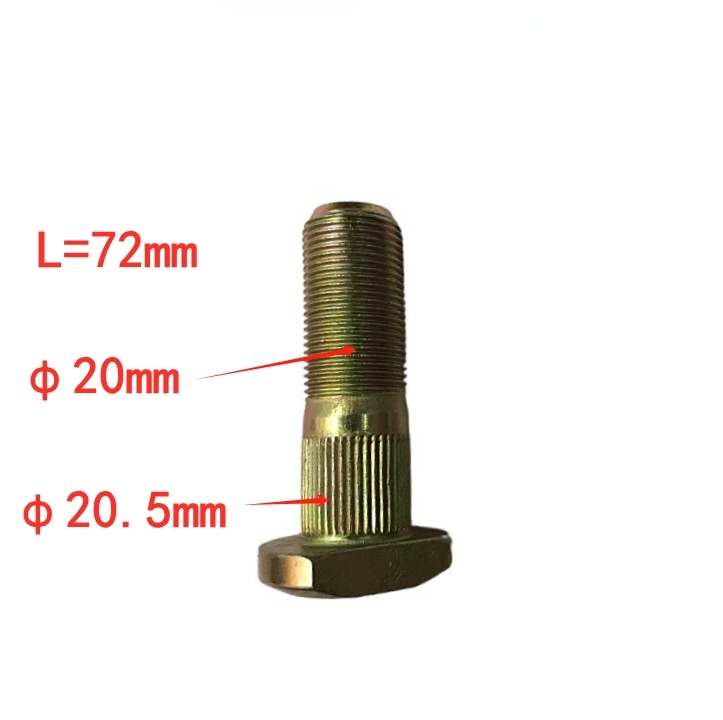 Yutong Bus Spares Parts Bus Tire Screws ZK6800 Vehicle Type 40Cr Alloy Steel