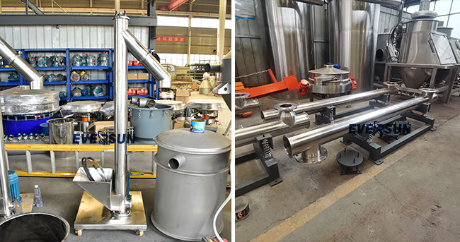 Stainless Steel Spiral Powder Particles Continuous Transport Sealed Conveyor