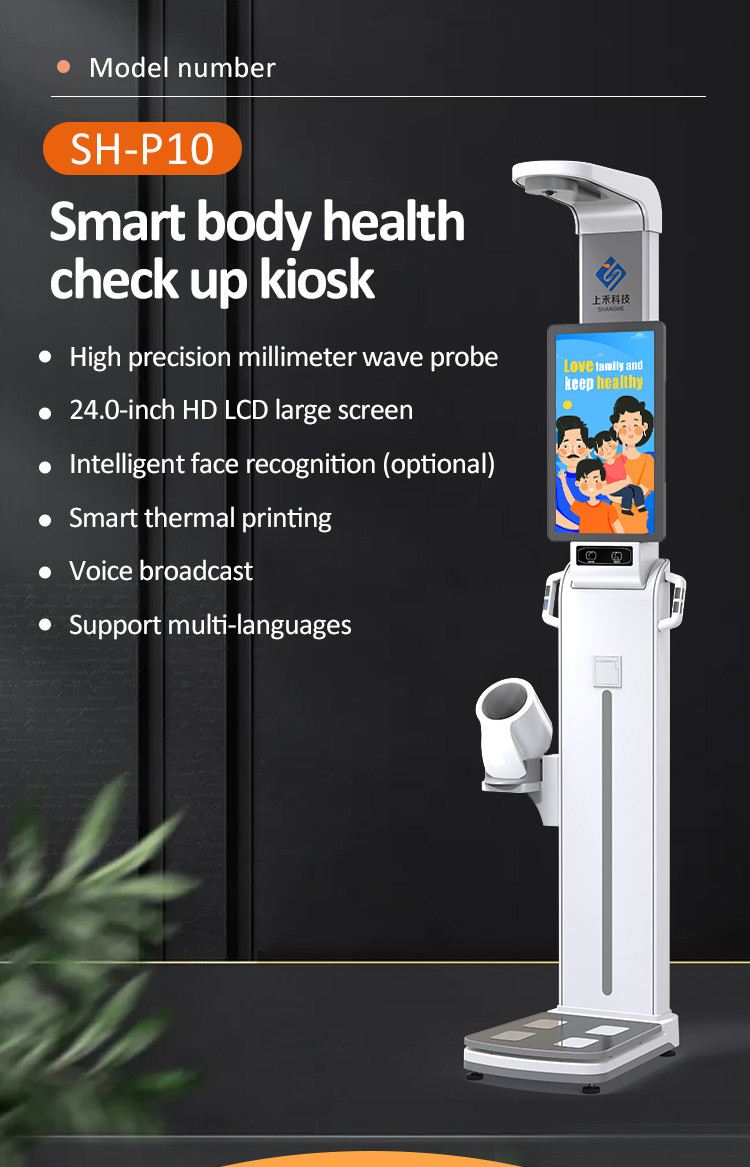 Bluetooth Body Fat Machine 210cm Height Weight Scale Blood Pressure Weighing