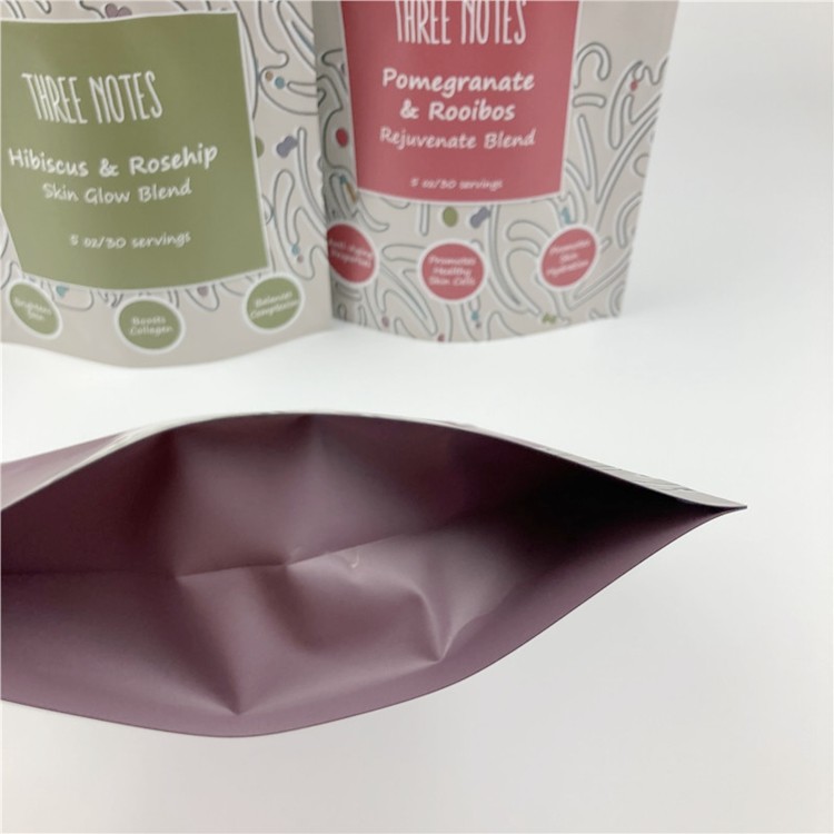 Airtight Aluminum Foil Smell Proof Tea Package Bag Plastic Flower Seeds Doypack