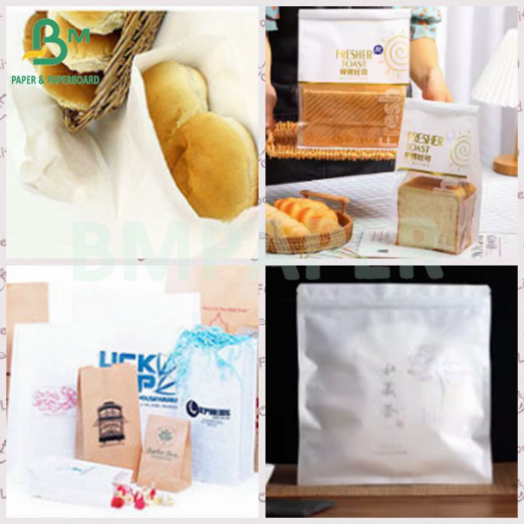 80gsm Good Printing Stability White Bleached Kraft Paper For Food Packing