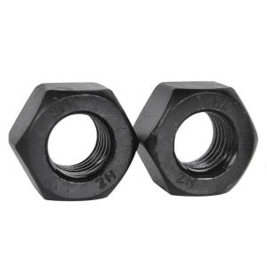 ISO9001 Certified A194-2H Blackened Thickened Nut for High Strength and M2-M30