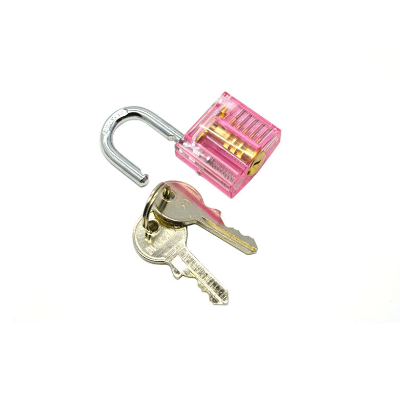 Colourful Mini Version Of Word Transparent Practice Lock Set 5pcs