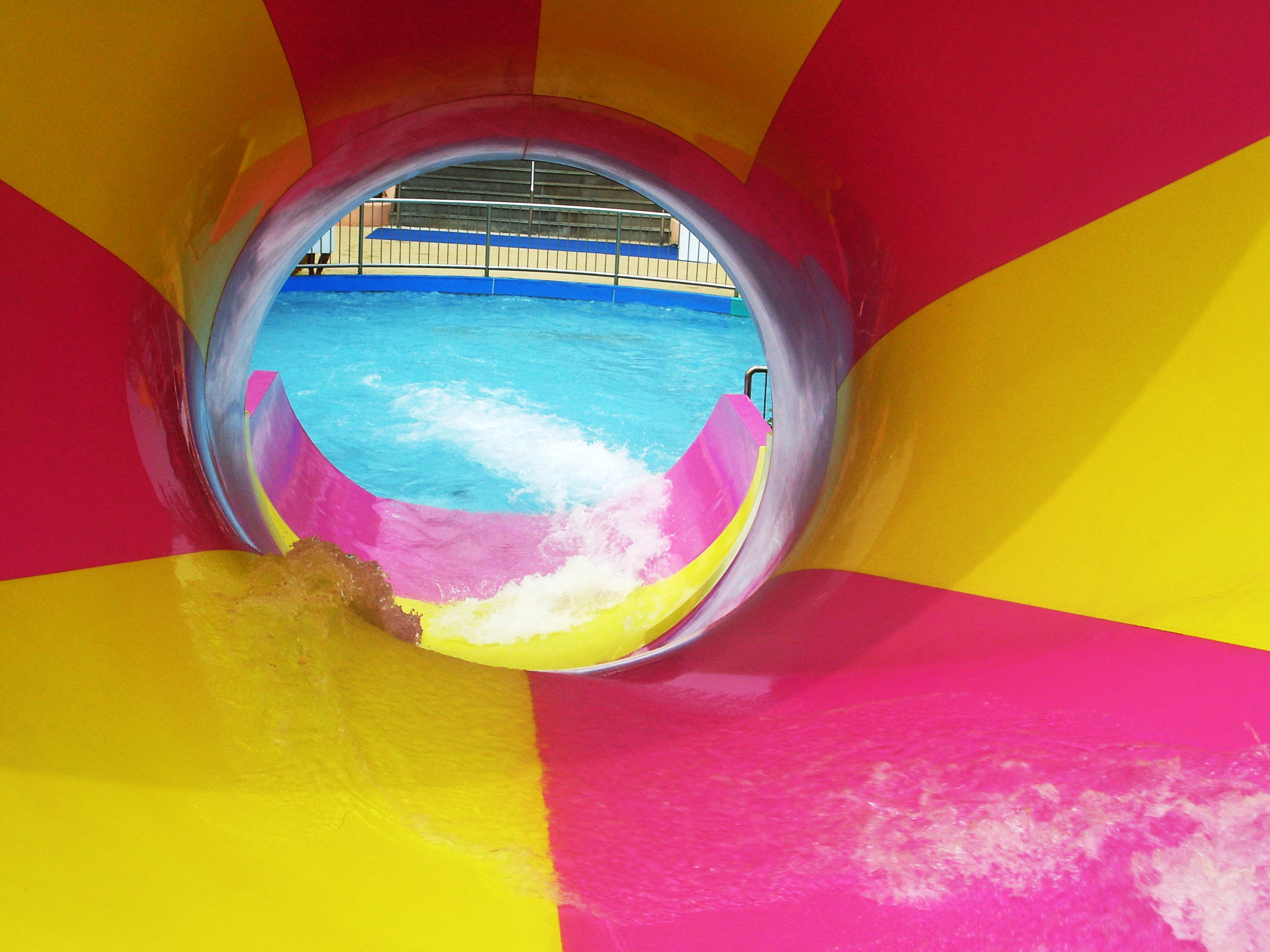 Indoor Fiberglass Aqua Park Equipment 2 Persons Water World Water Slide