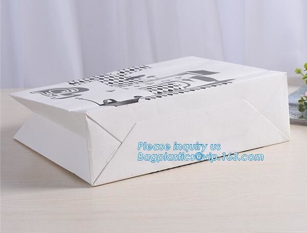 Luxury paper bags with handles Different Sizes,250gsm art paper shopping carrier bag custom printing with handle rope