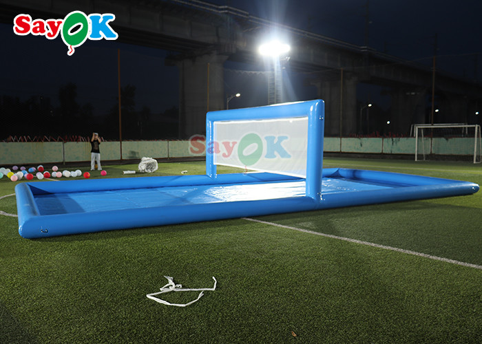 Water Park Games Large Pool Inflatable Volleyball Field Inflatable Water Tennis Court For Sport Games