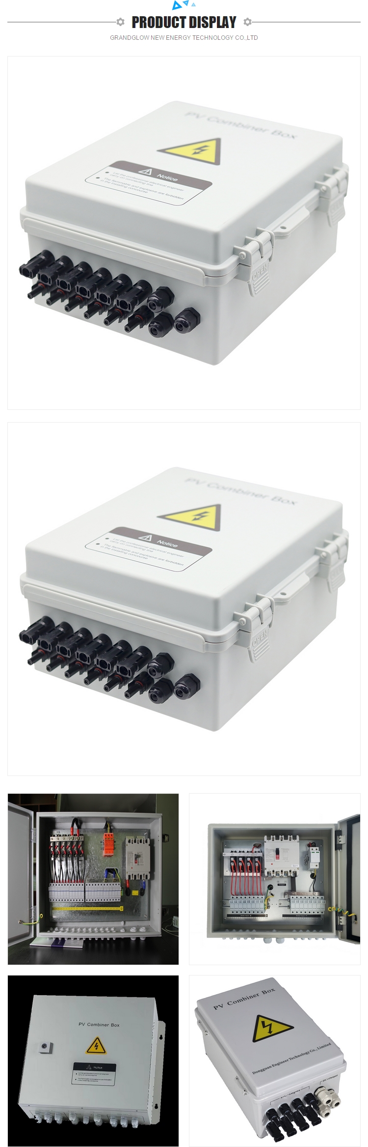Solar Related Array Combiner Box With 32A PV DC Isolator Switch