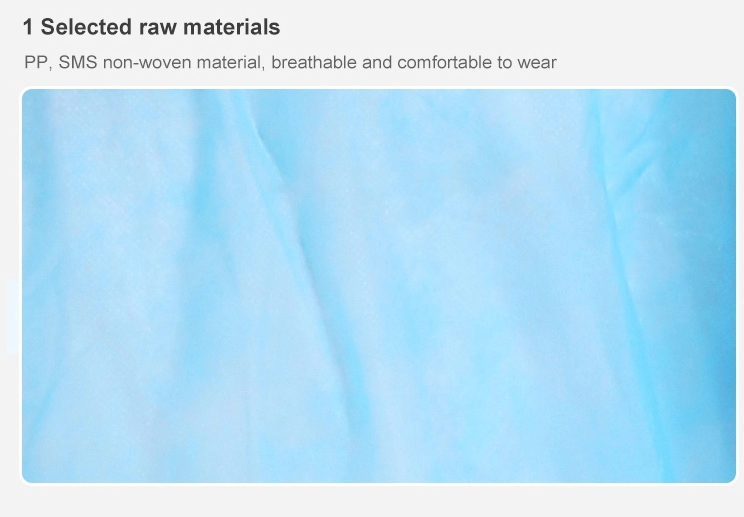 SGS Medical Isolation Gowns , Non Woven Patient Gown Class II