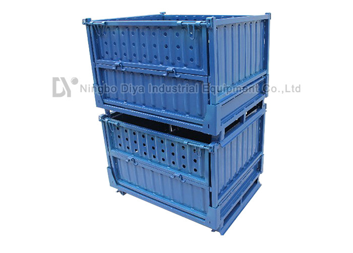 Foldable Stacking Rack System , Adjustable Stackable Wire Mesh Cage