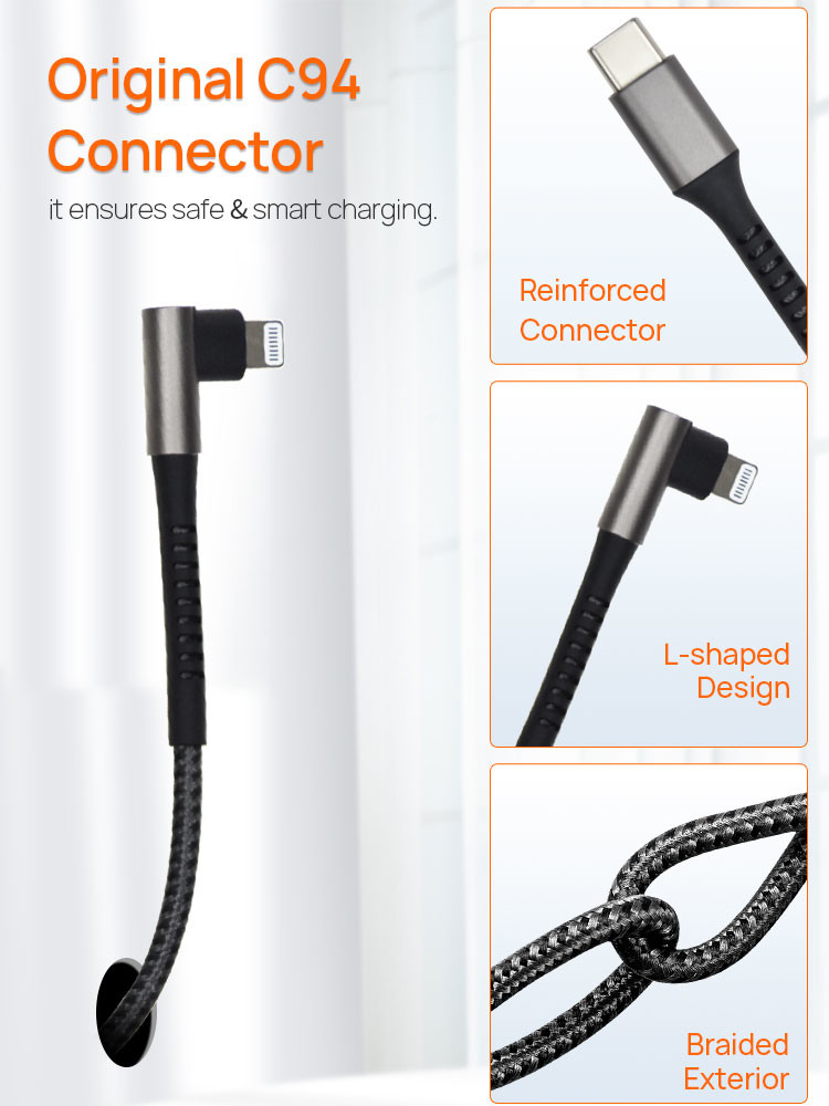 Length 1.2M USB Lightning Charging Cable Data Transfer For iPhone 12