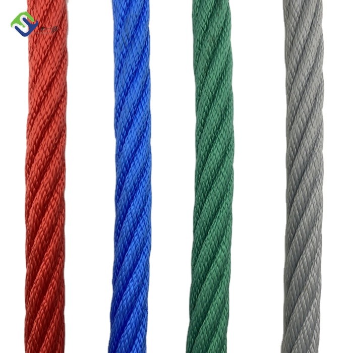 16mm 6 Strand Twist PP Combination Rope With Accessories For Climbing Net