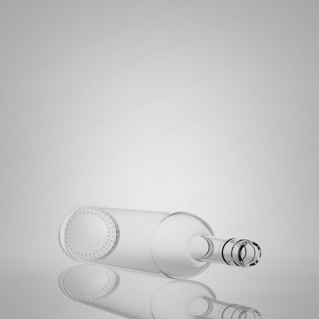Super Flint Rum Vodka Whisky Tequila Gin Glass Bottle with Ropp Cap 750ml 620g Industrial Liquor