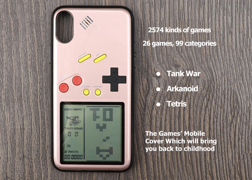 Silicone Gameboy Cell Phone Protective Covers TPU Shell IMD Boy Tetris Game For iPhone 7P/8P