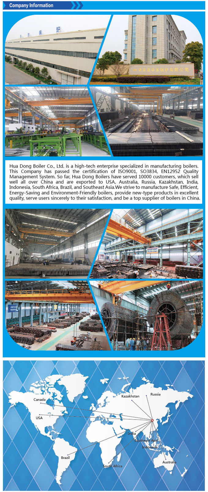 Horizontal Style Customized Boiler Steam Drum Environmentally Friendly