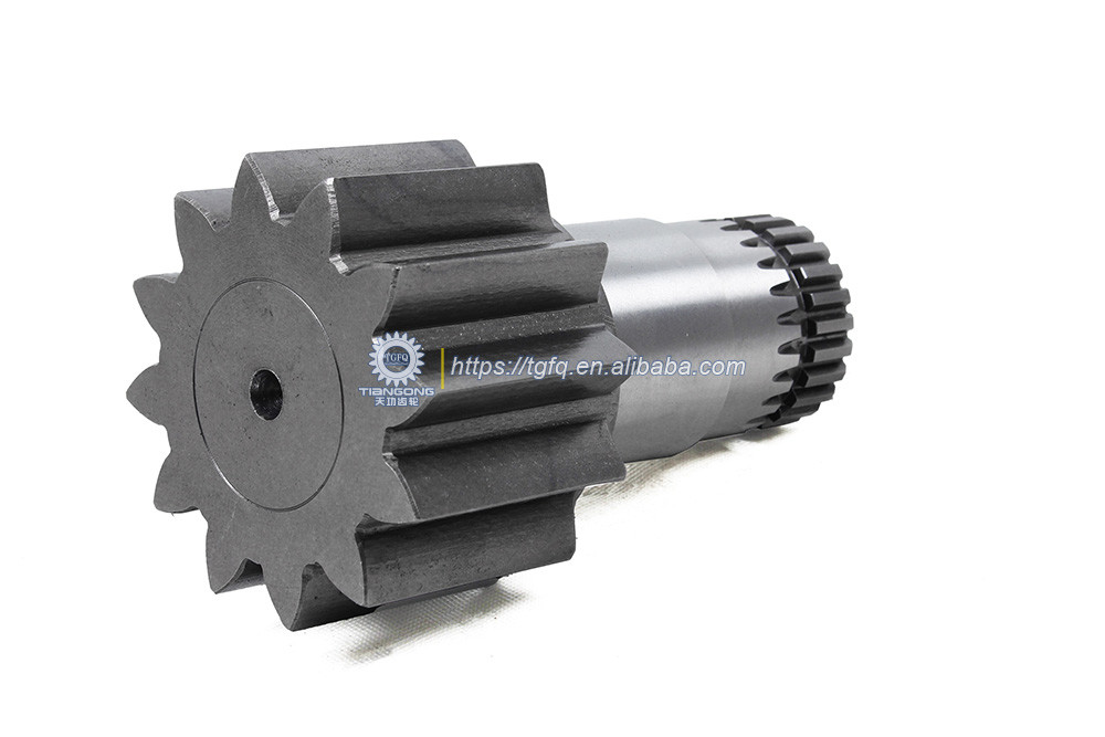 E 307E E 307D Excavator Swing Drive Pinion Shaft 12/24T Swing Gearbox Shaft Swing Parts