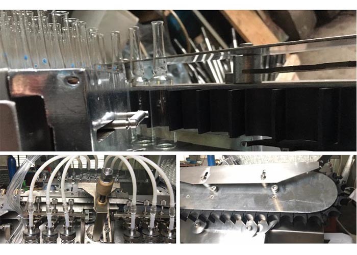 GMP 1-2ML Cosmetic Pharmaceutical Liquid Filling Machines High Speed With 6 Heads