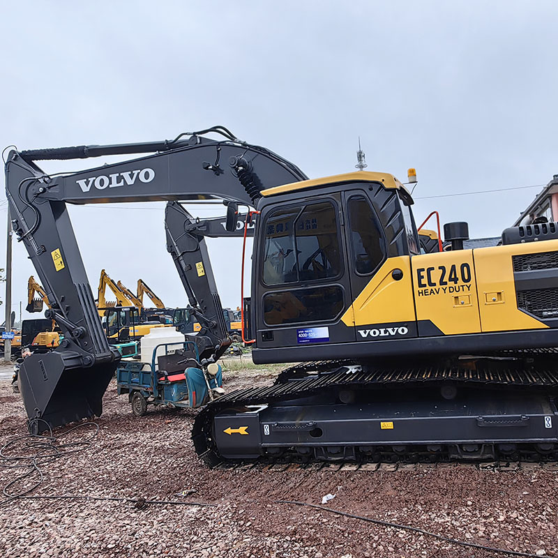 Middle Size EC240 Used Volvo Excavators 134KW Remarkable Condition