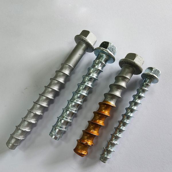 Hot-dip galvanizing Hex flange concrete thread self-cutting anchor cement