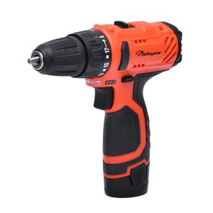 14Pcs 1.3Ah Cordless Screwdriver With Led Light 12v Two Speed Drill Battery