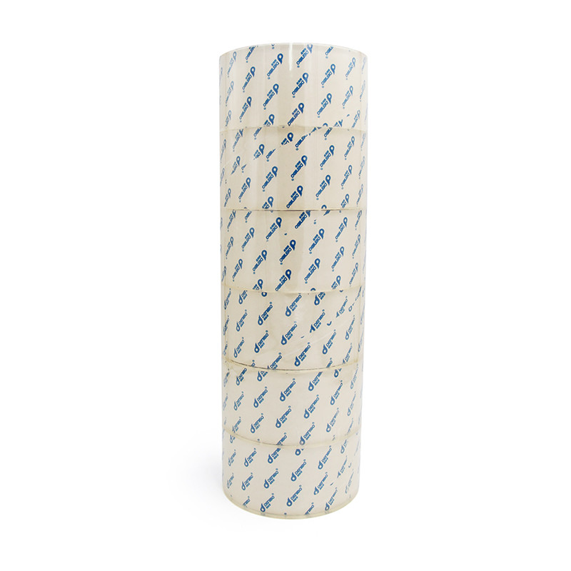 BOPP Yellowish Yellow Packaging Adhesive Sealing Tape 6 Rolls