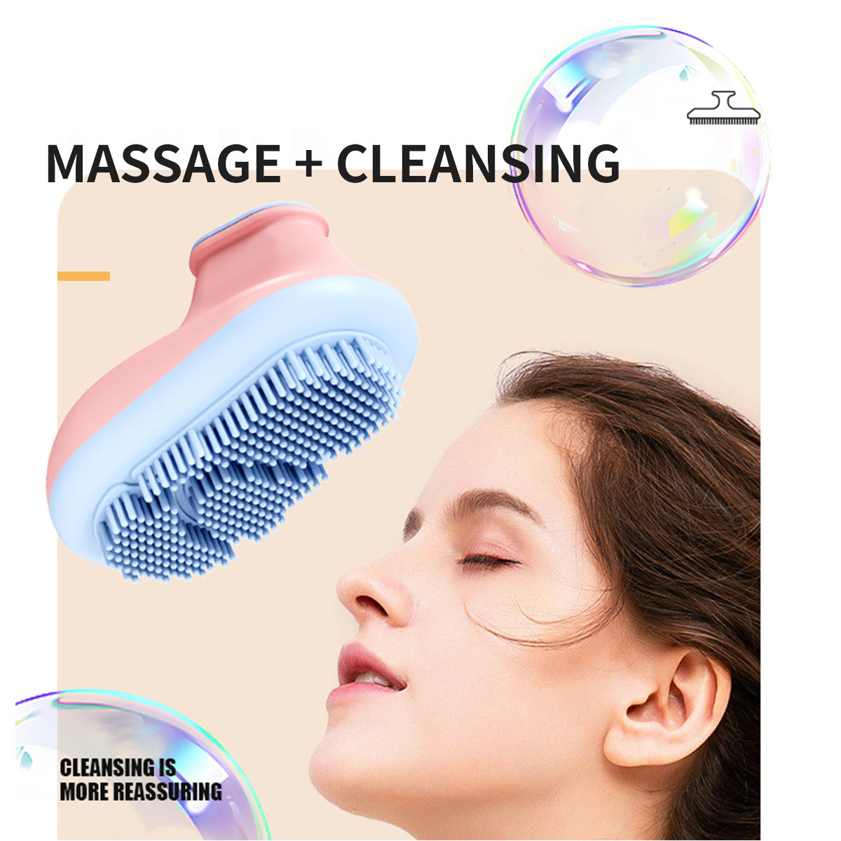 Silicone Ice Facial Cleaning Brush Ice Roller For Face And Eye , Silicone Ice Cube Mold For Face Beauty